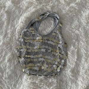 Silver and Gold Sequin Women's Bag